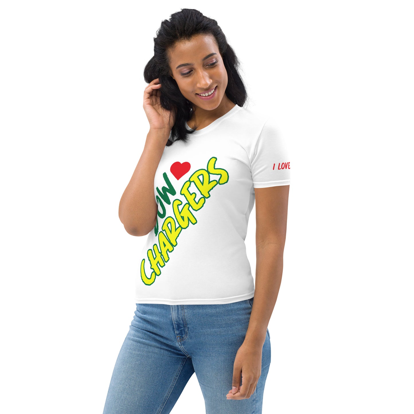 DOW CHARGERS SIDEWAYS Women's T-shirt