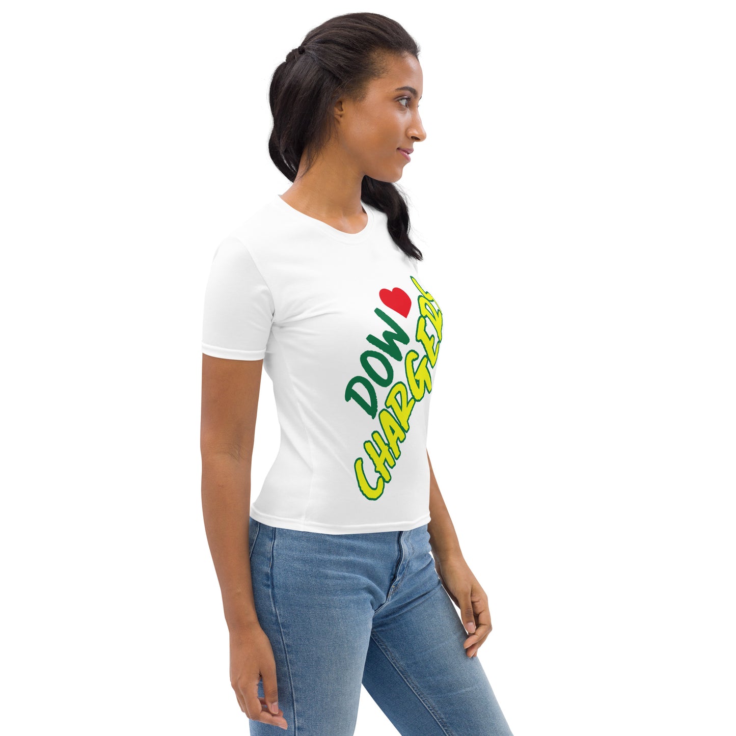 DOW CHARGERS SIDEWAYS Women's T-shirt