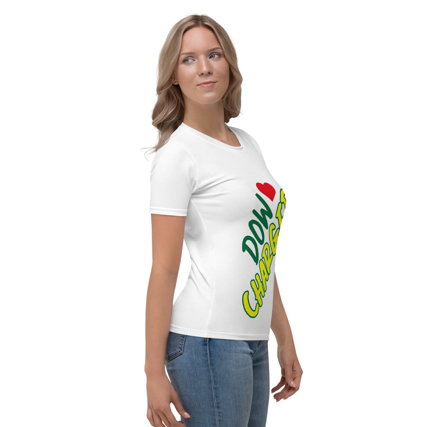 DOW CHARGERS SIDEWAYS Women's T-shirt
