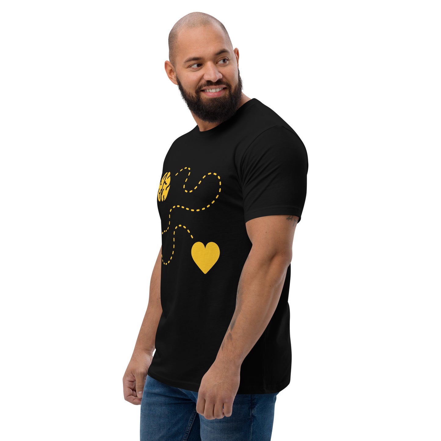 Follow My Heart & Brain (Version 2) (Men's T-Shirt)
