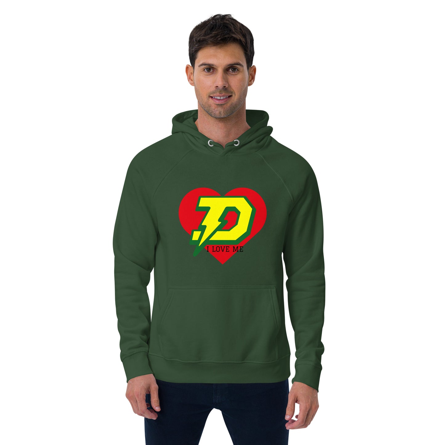 Dow Chargers I am enough Unisex eco raglan hoodie