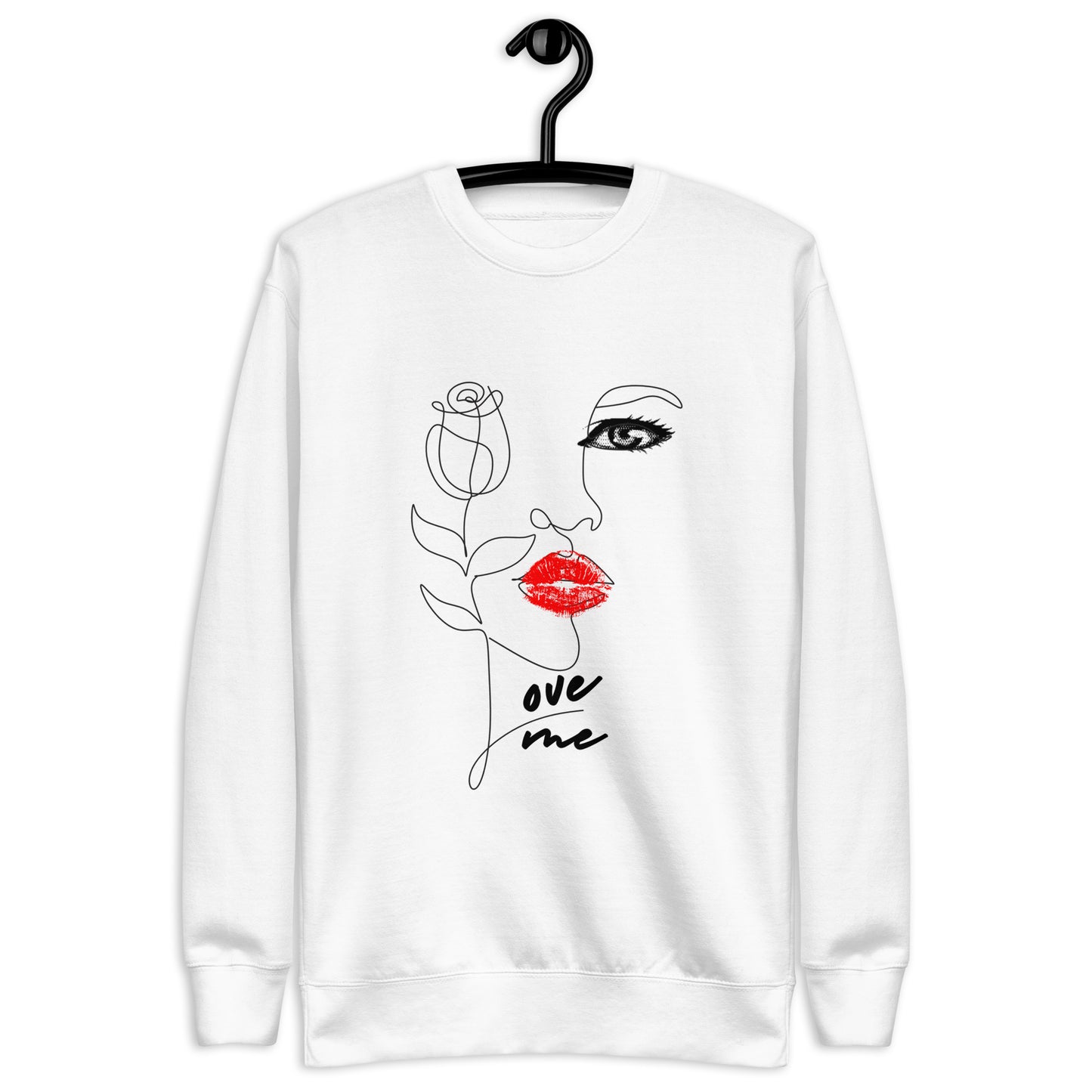 Outlined Rose (Unisex Sweatshirt)