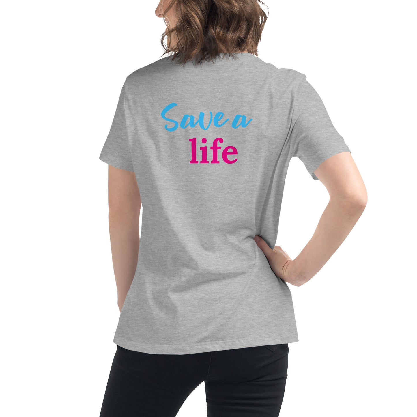 Save A Life (Heart) (Women's T-Shirt)