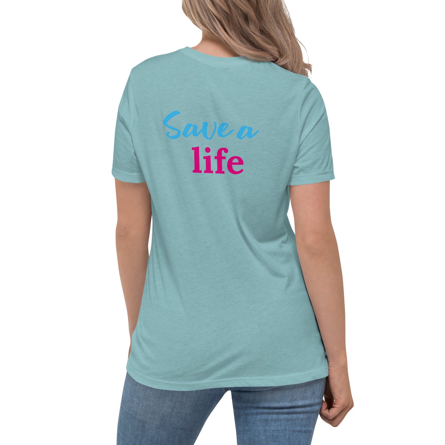 Save A Life (Heart) (Women's T-Shirt)