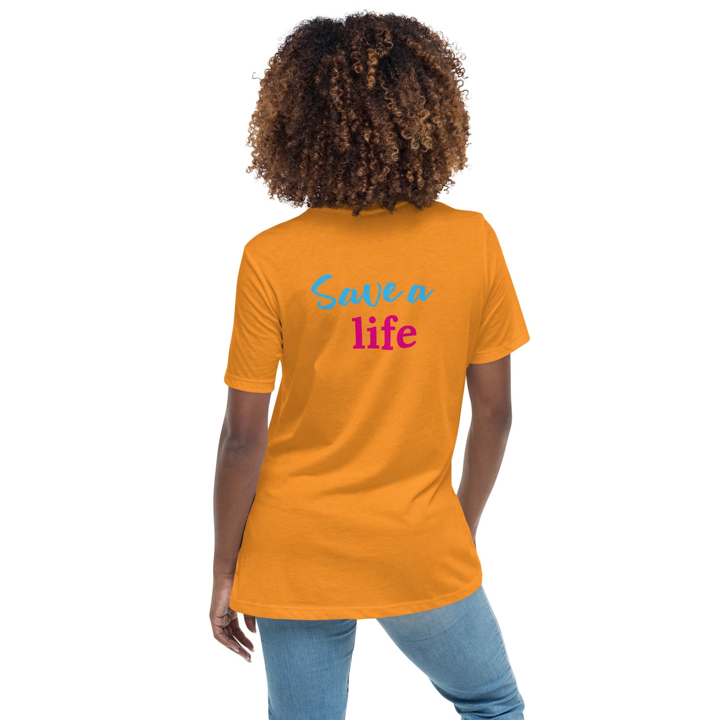 Save A Life (Heart) (Women's T-Shirt)