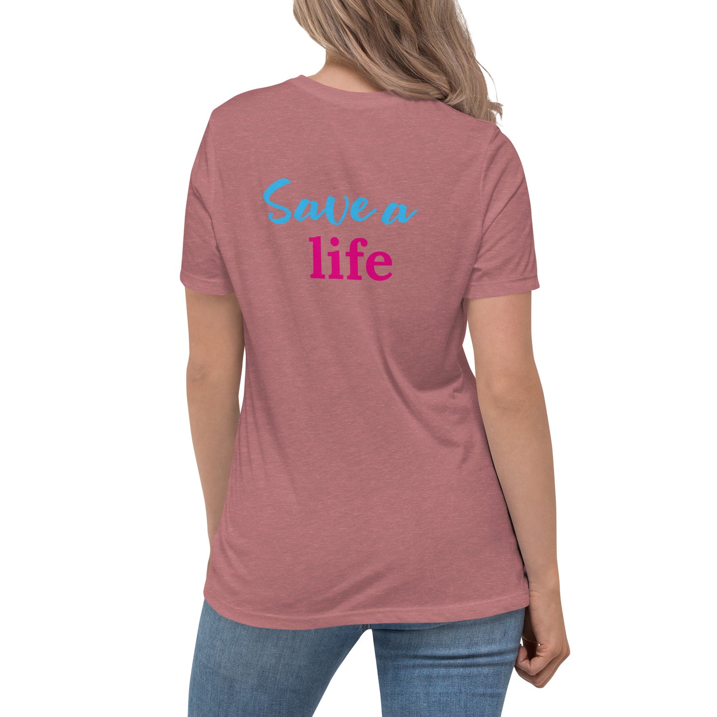Save A Life (Heart) (Women's T-Shirt)