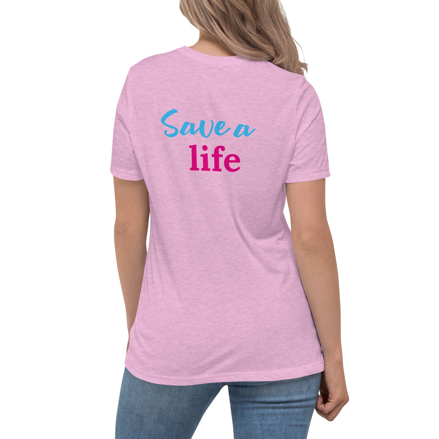 Save A Life (Heart) (Women's T-Shirt)
