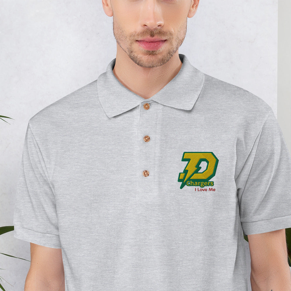 I Love Dow High Embroidered Polo Shirt