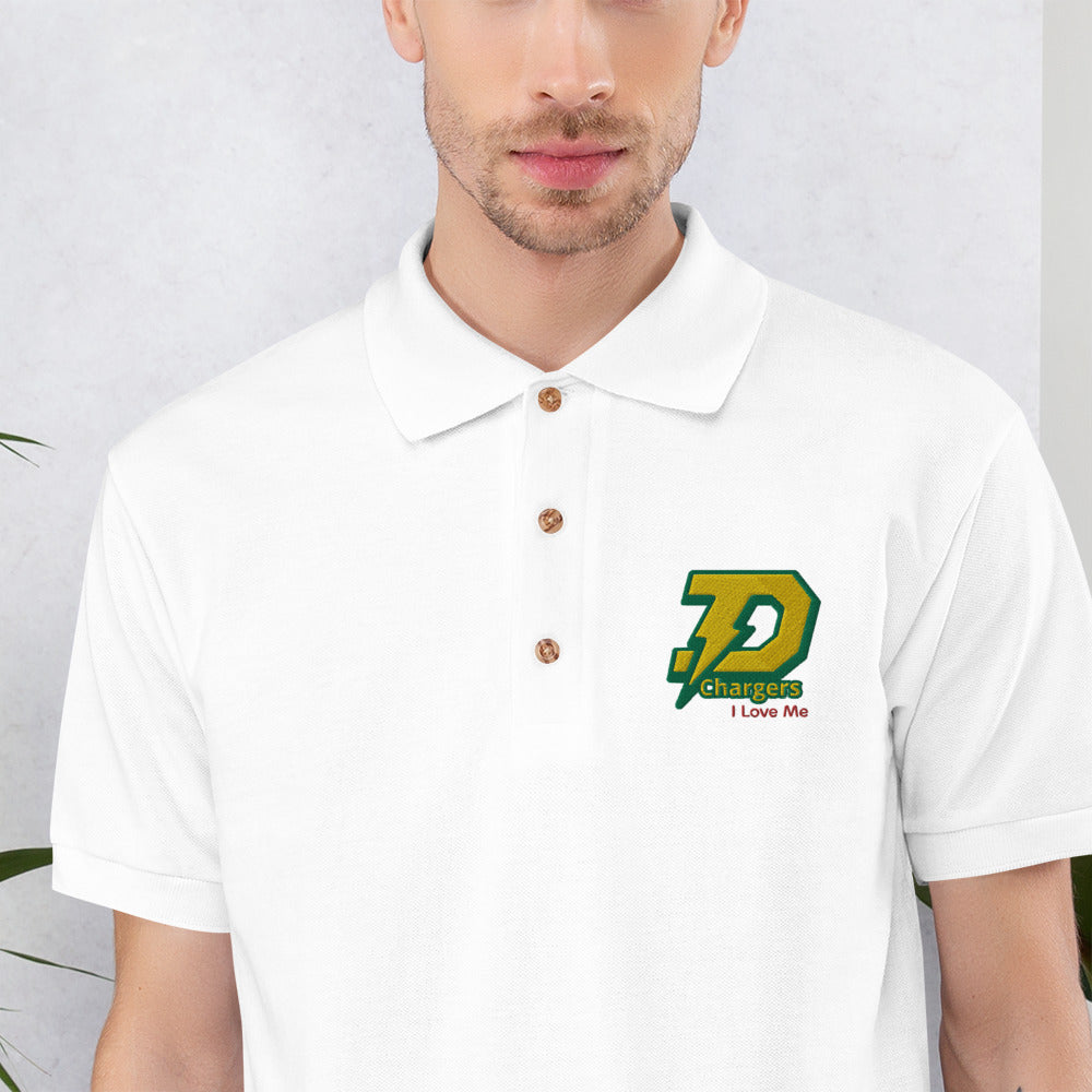 I Love Dow High Embroidered Polo Shirt