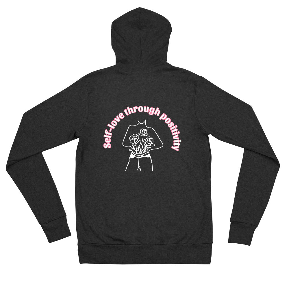Self-love through Positivity (Adult Zip-Up)