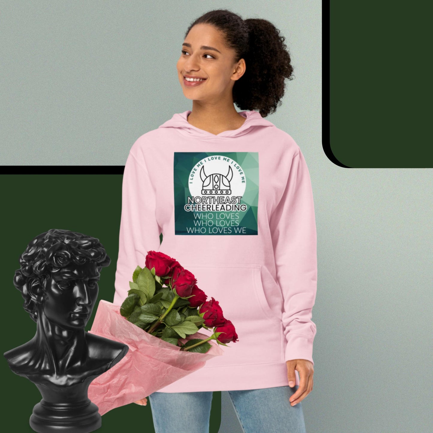 I Love Viking Cheerleading (Northeast Vikings) Hoodie