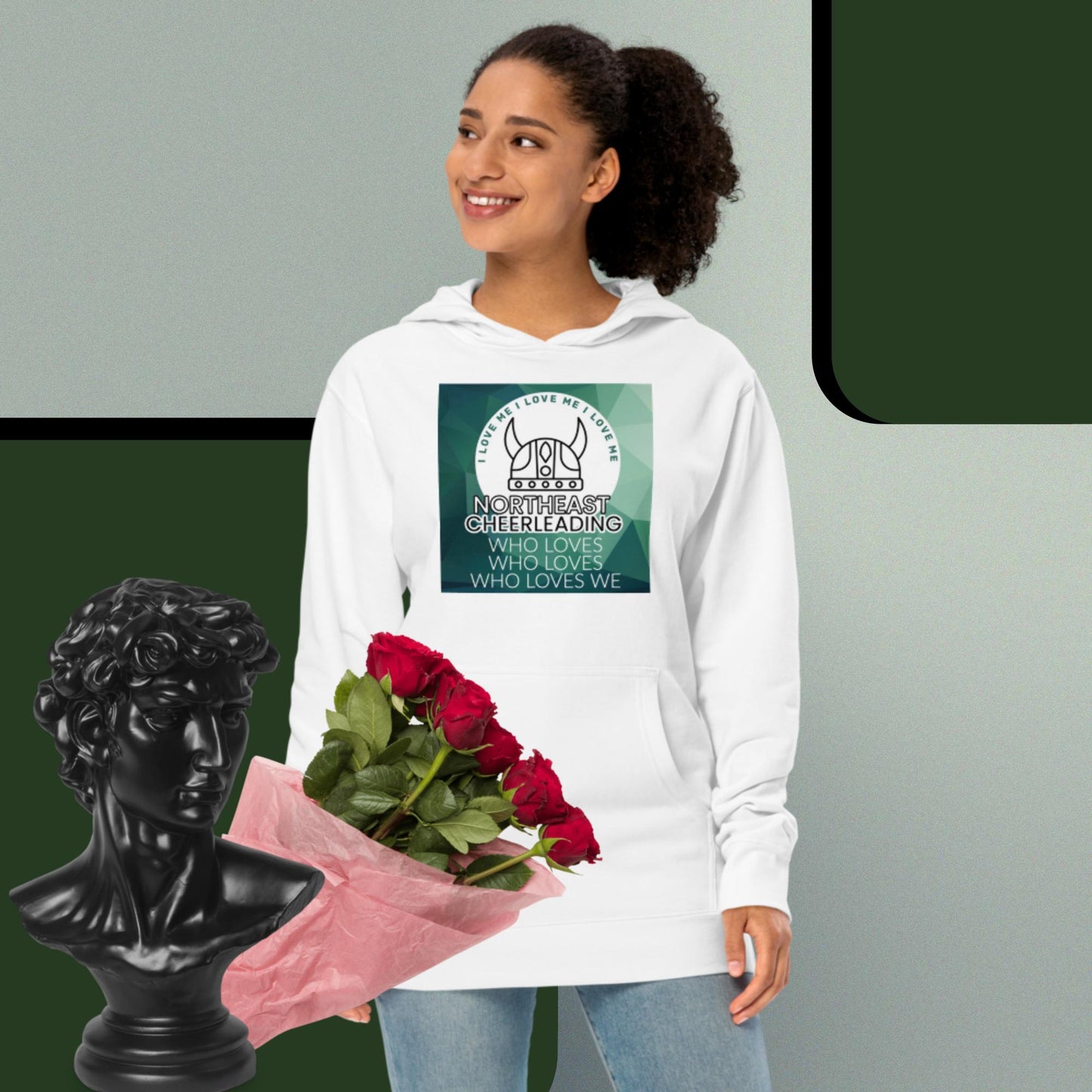 I Love Viking Cheerleading (Northeast Vikings) Hoodie