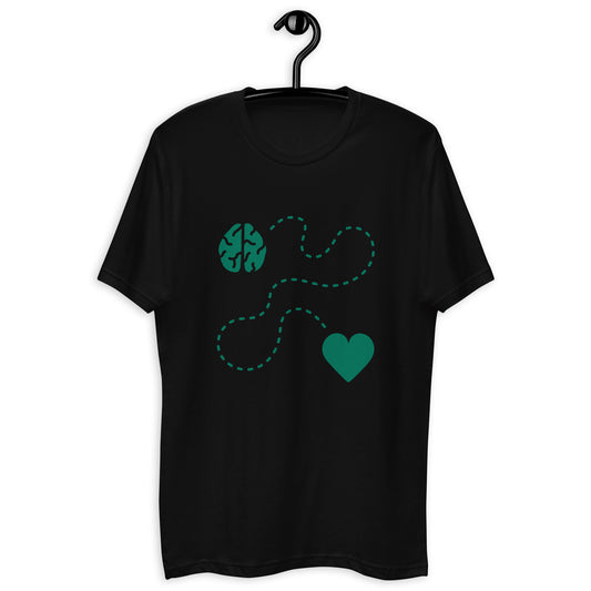 Follow My Heart & Brain (Version 3)(Men's T-Shirt)