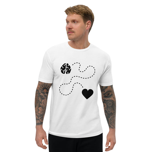 Follow My Heart & Brain (Men's T-Shirt)