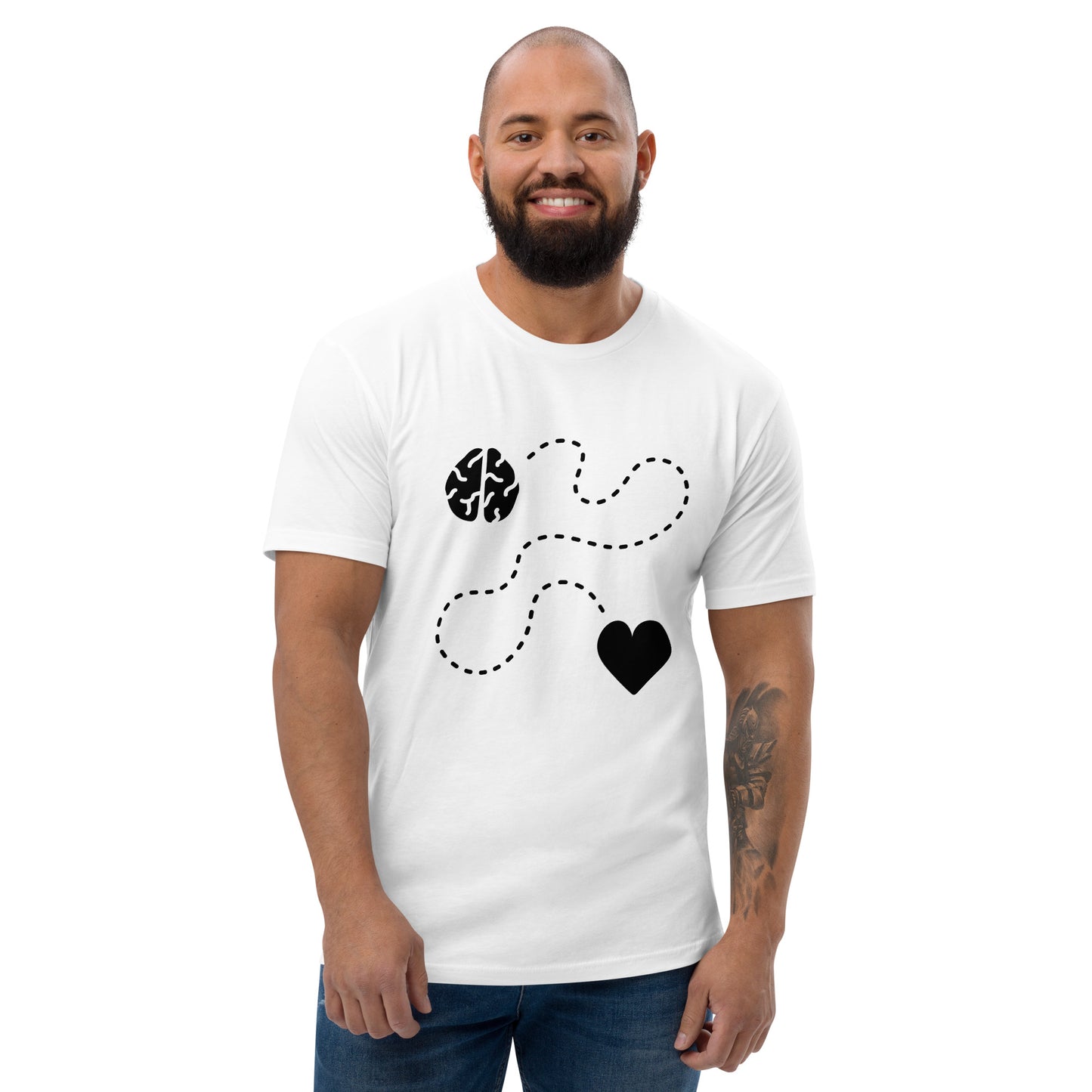 Follow My Heart & Brain (Men's T-Shirt)