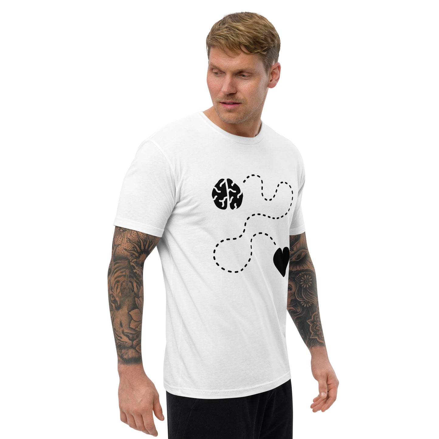 Follow My Heart & Brain (Men's T-Shirt)