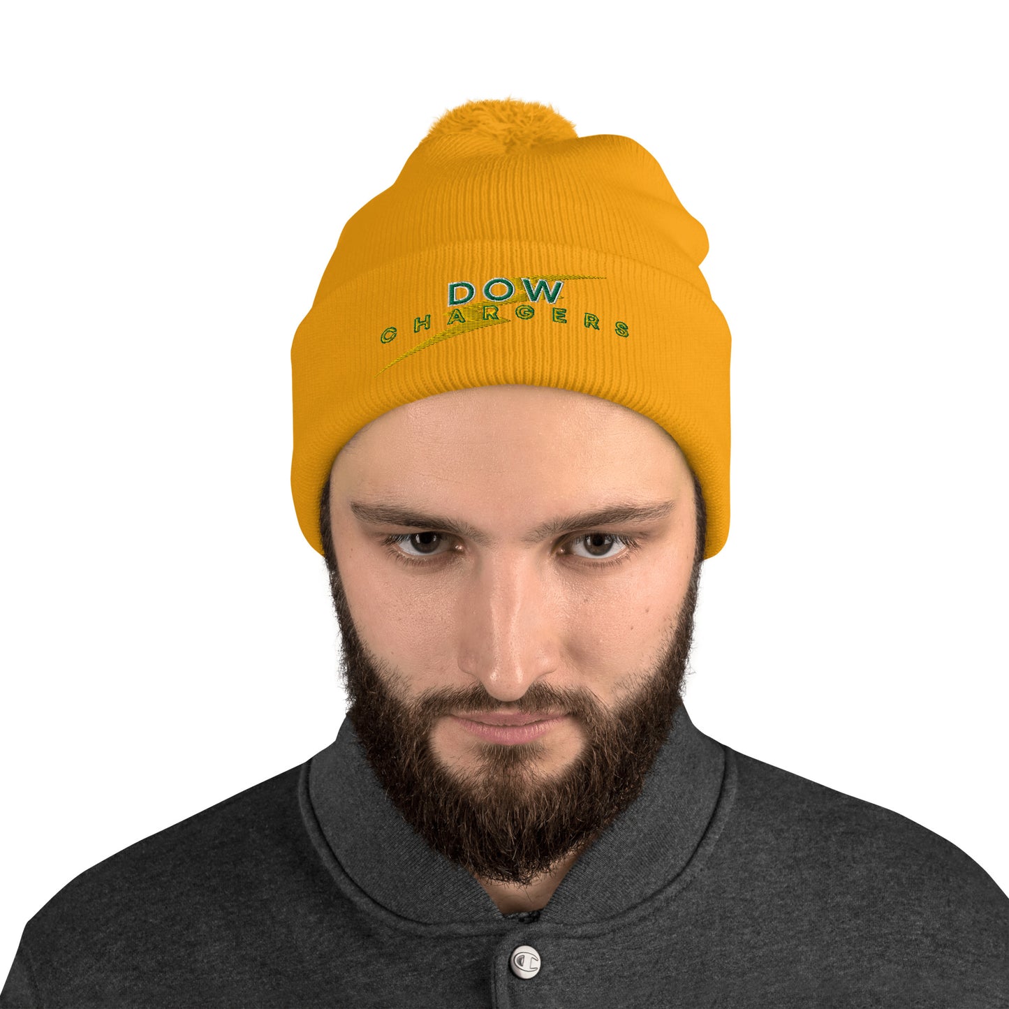 DOW CHARGERS Pom-Pom Beanie