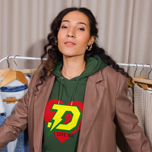 Dow Chargers I am enough Unisex eco raglan hoodie