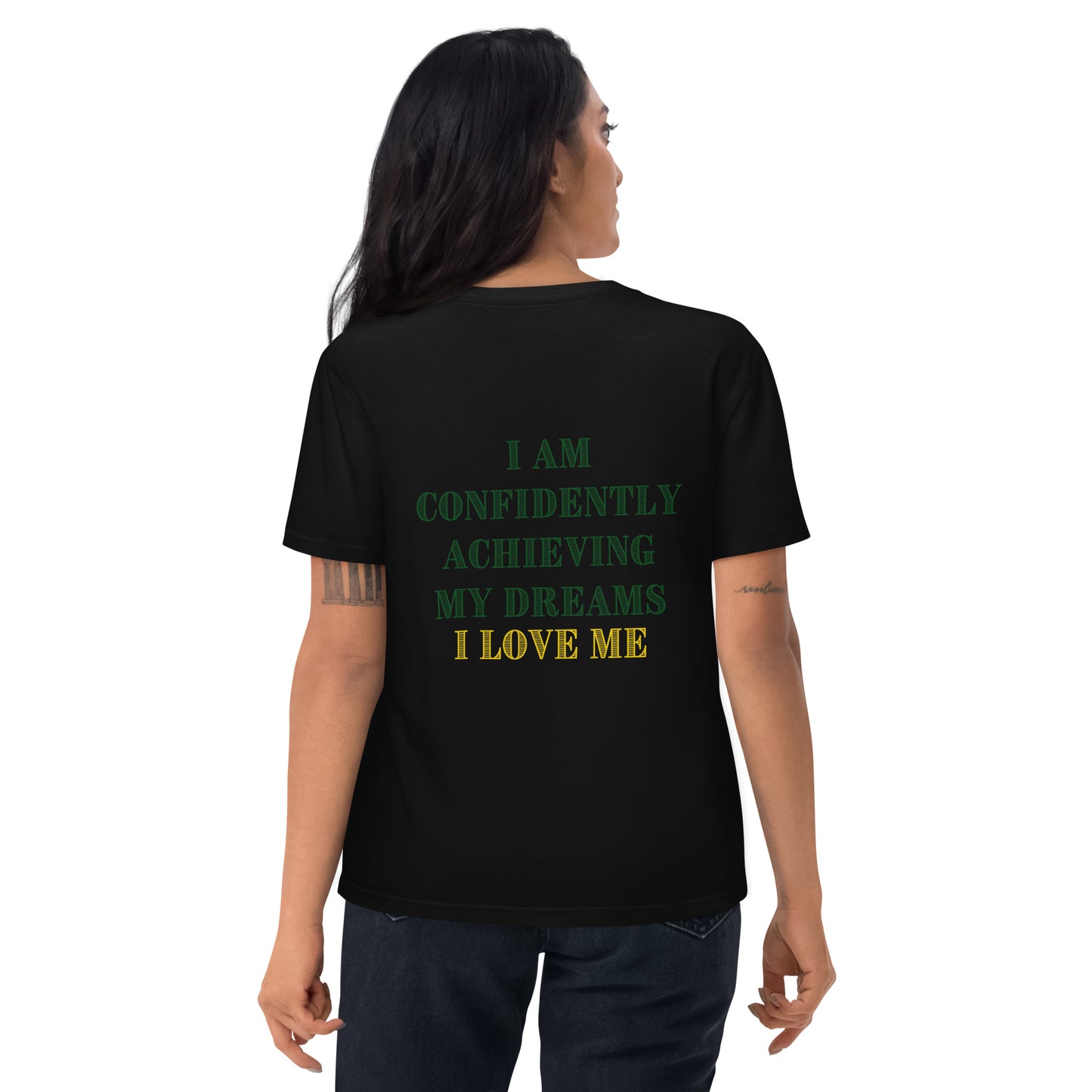 Dow Chargers I am confidently achieving my dreams Unisex organic cotton t-shirt
