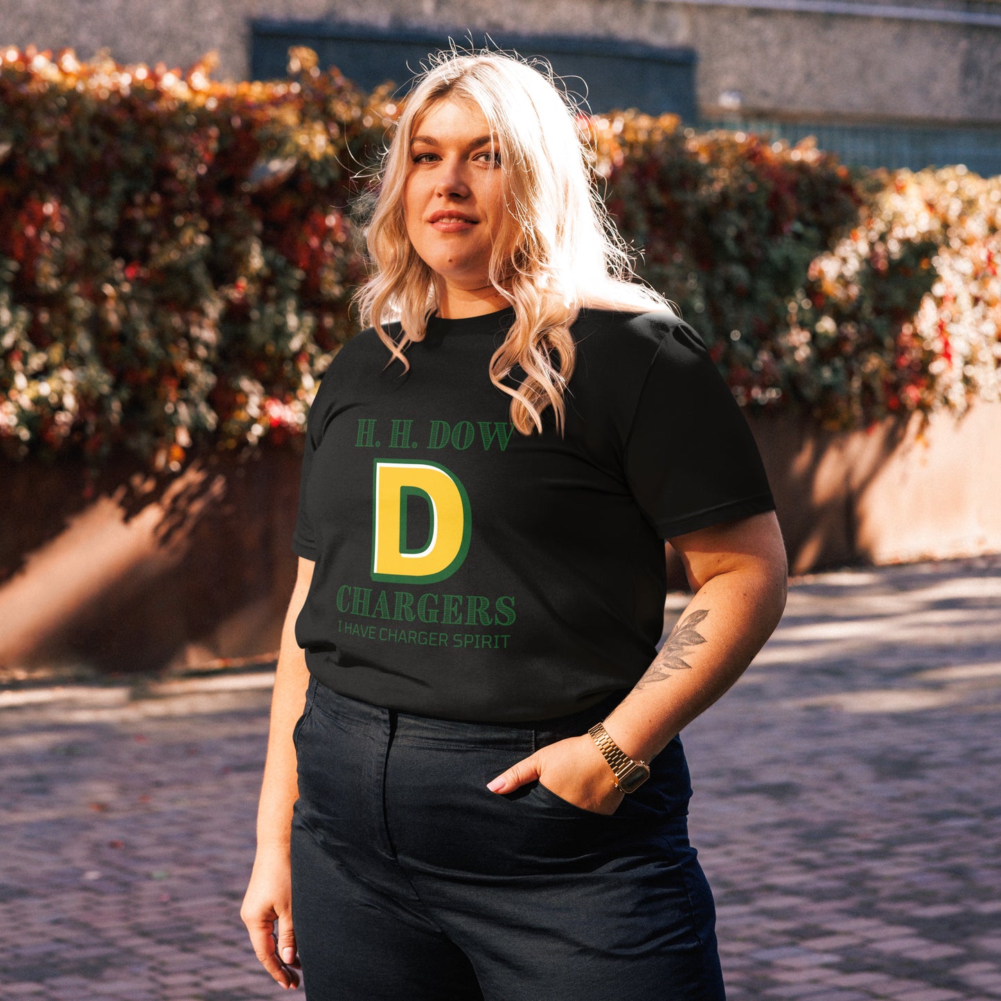 Dow Chargers I am confidently achieving my dreams Unisex organic cotton t-shirt