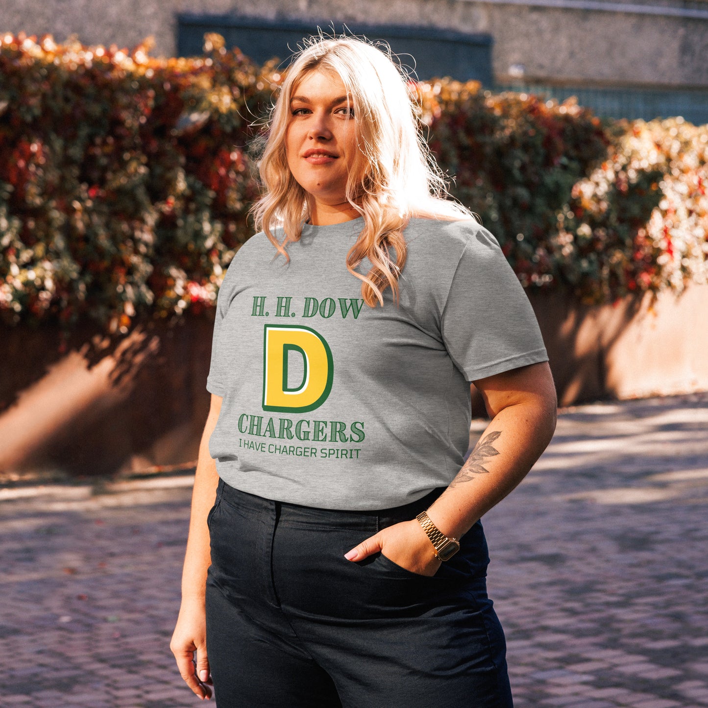 Dow Chargers I am confidently achieving my dreams Unisex organic cotton t-shirt