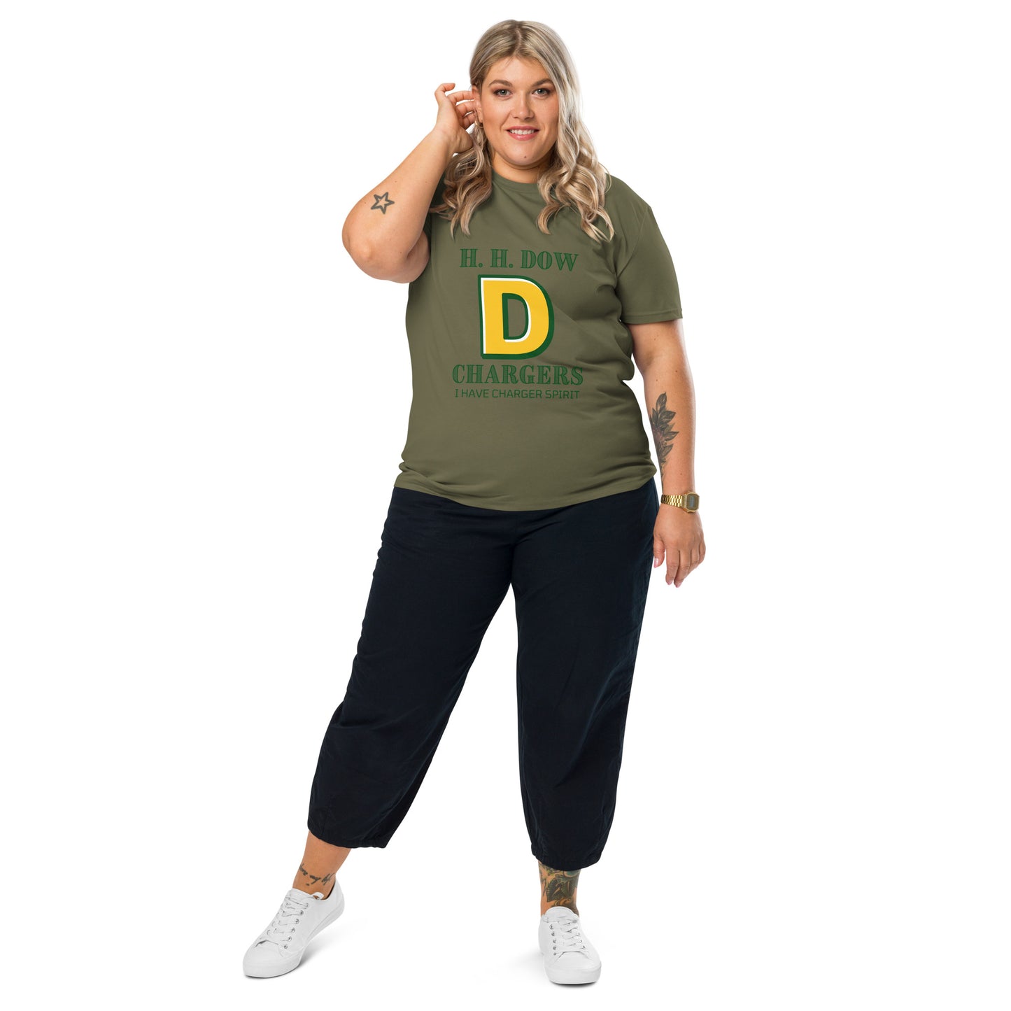 Dow Chargers I am confidently achieving my dreams Unisex organic cotton t-shirt