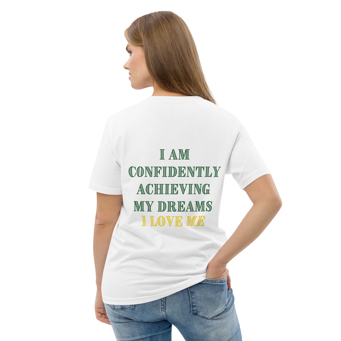 Dow Chargers I am confidently achieving my dreams Unisex organic cotton t-shirt