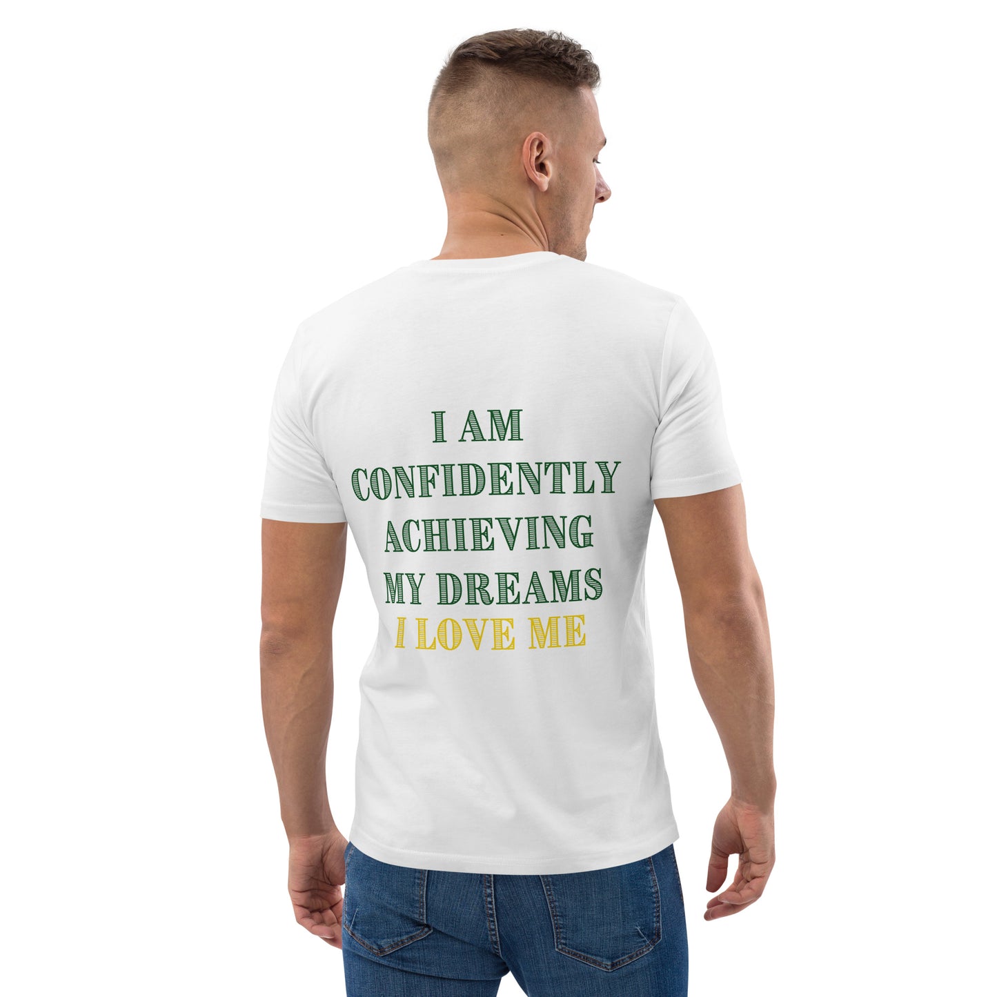 Dow Chargers I am confidently achieving my dreams Unisex organic cotton t-shirt