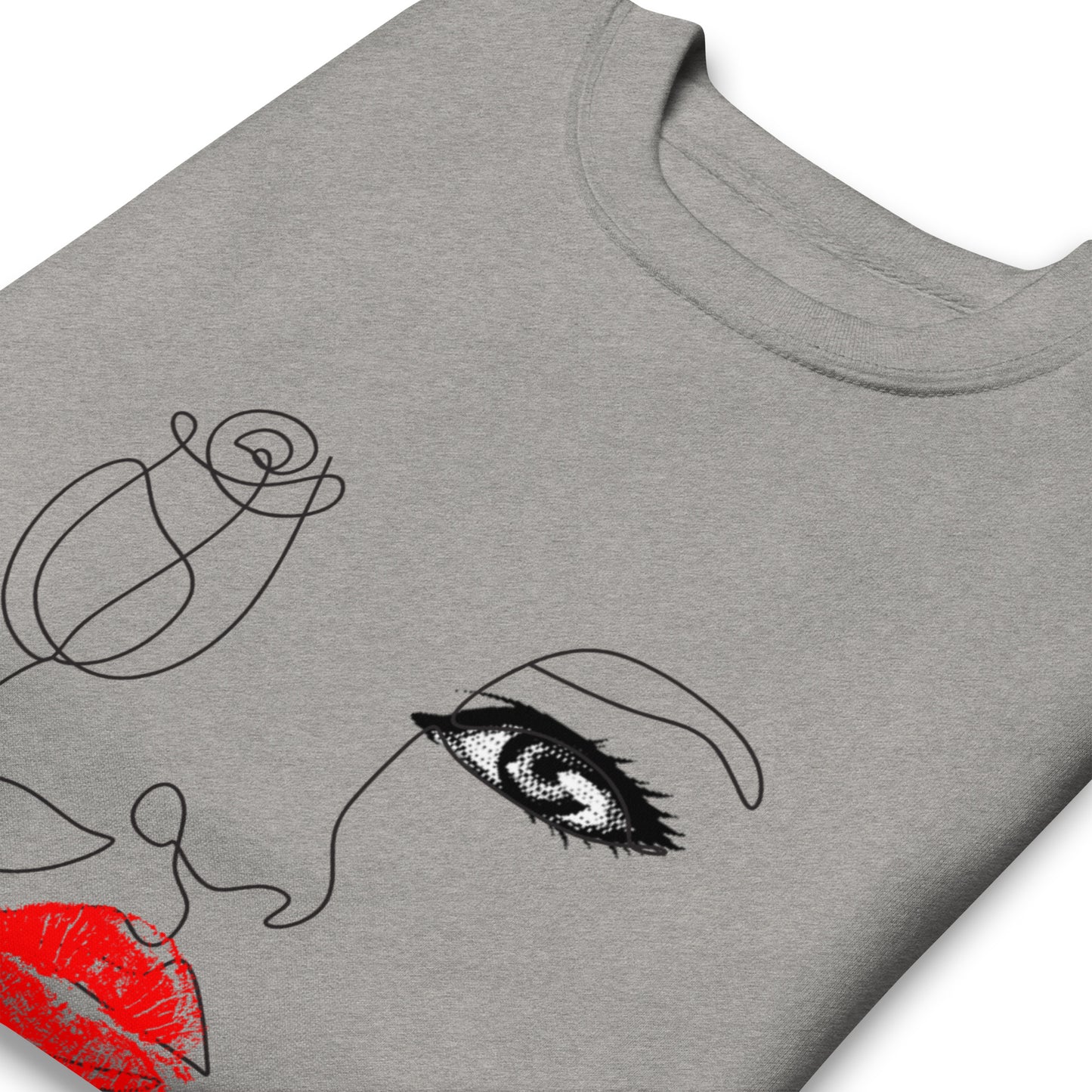 Outlined Rose (Unisex Sweatshirt)