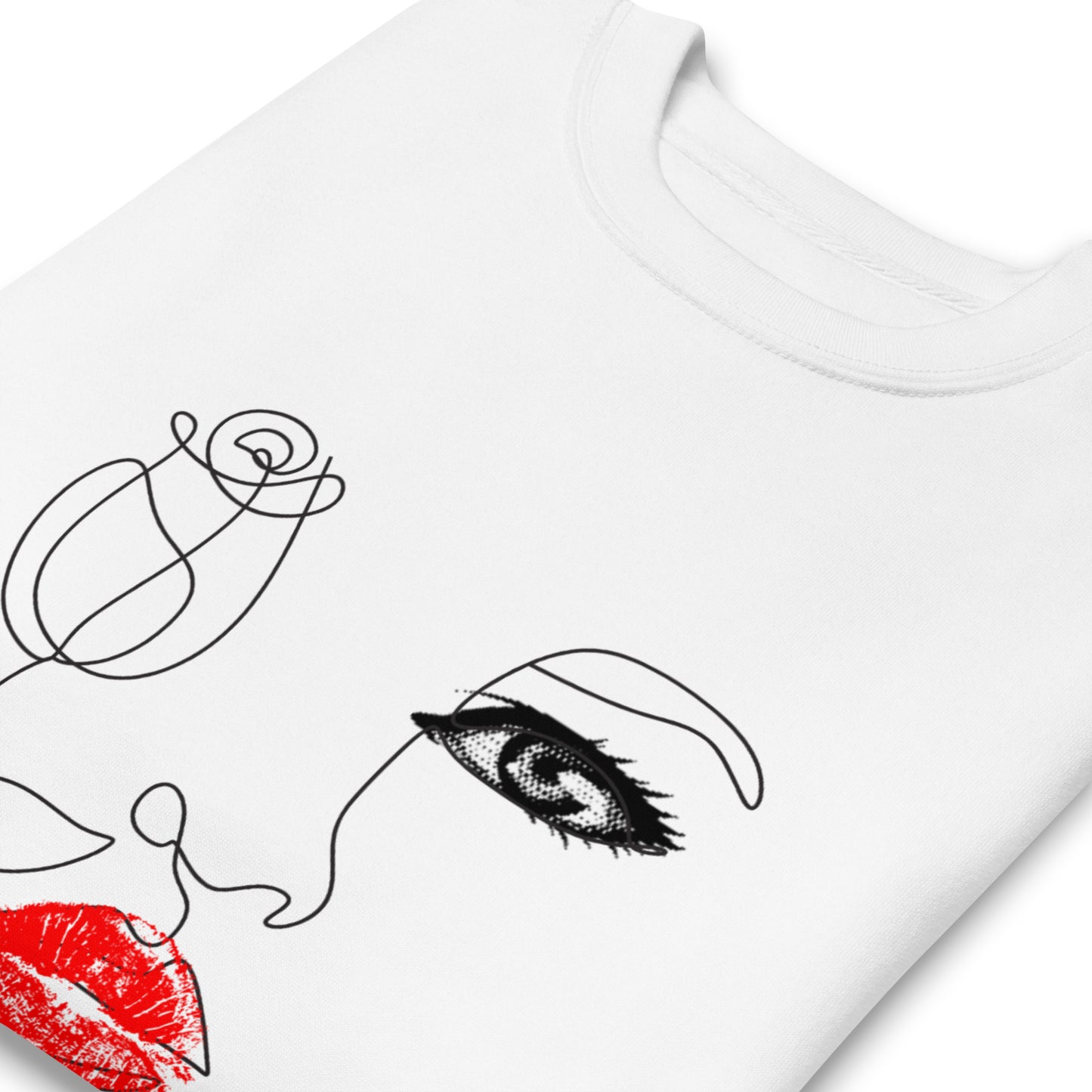 Outlined Rose (Unisex Sweatshirt)