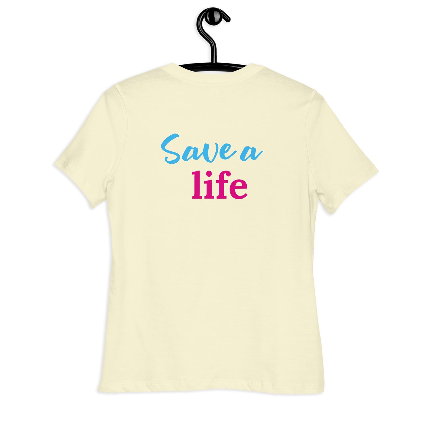 Save A Life (Heart) (Women's T-Shirt)