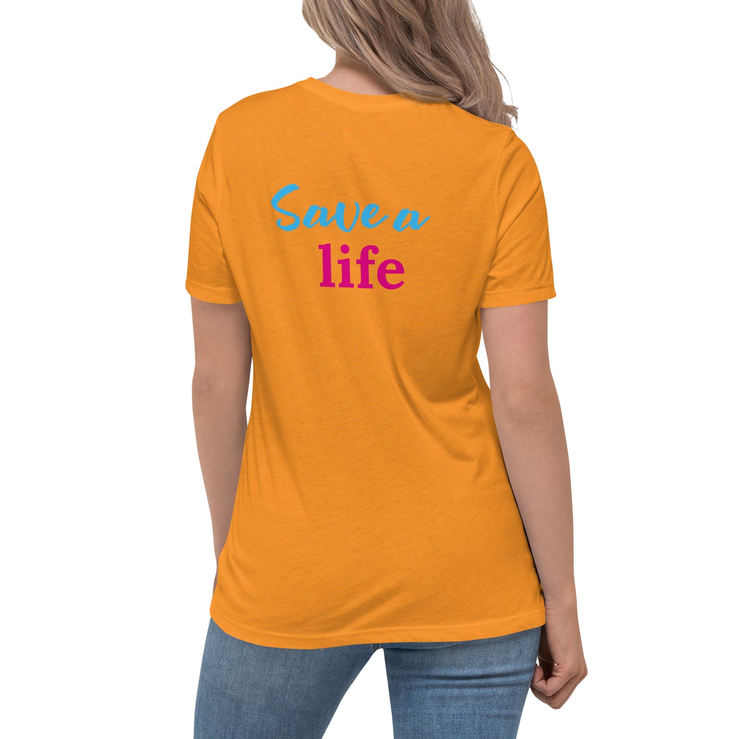 Save A Life (Heart) (Women's T-Shirt)
