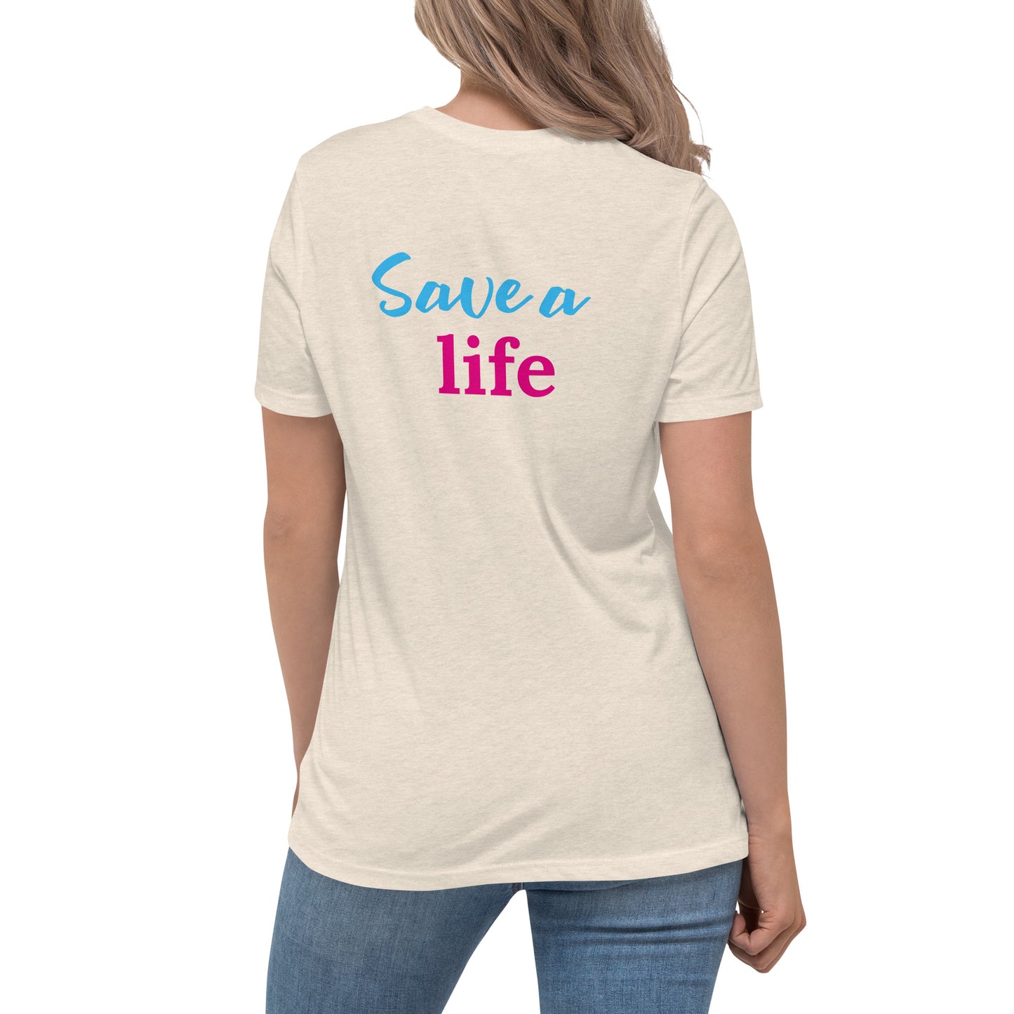 Save A Life (Heart) (Women's T-Shirt)