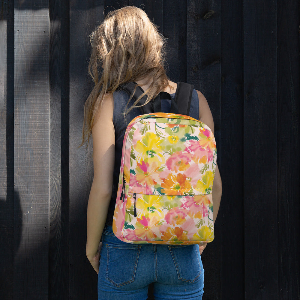 Abstract Floral Backpack
