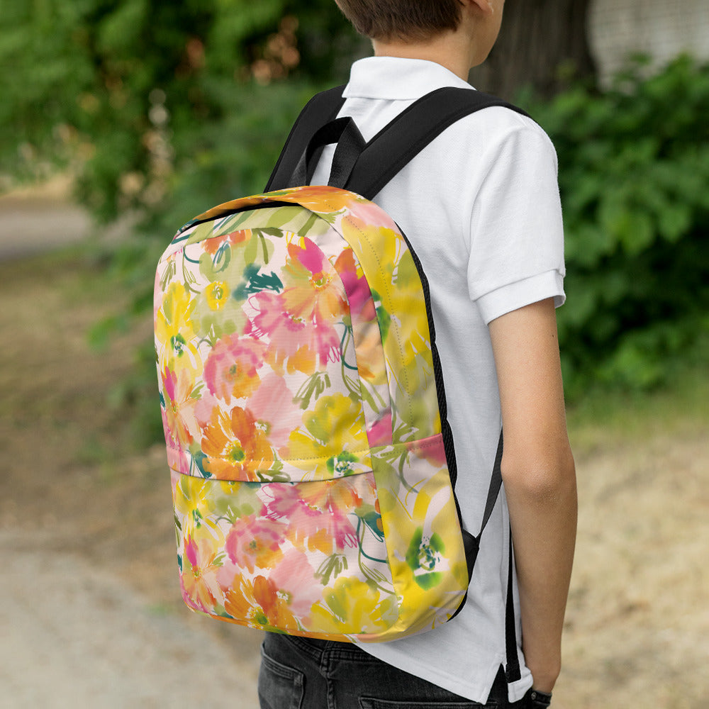 Abstract Floral Backpack