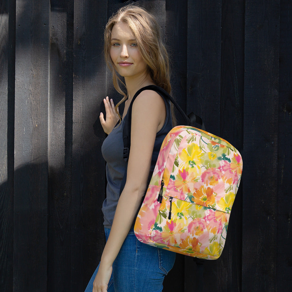 Abstract Floral Backpack