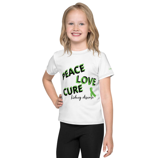 Peace, Love, Cure (Kidney Disease) Youth T-Shirt