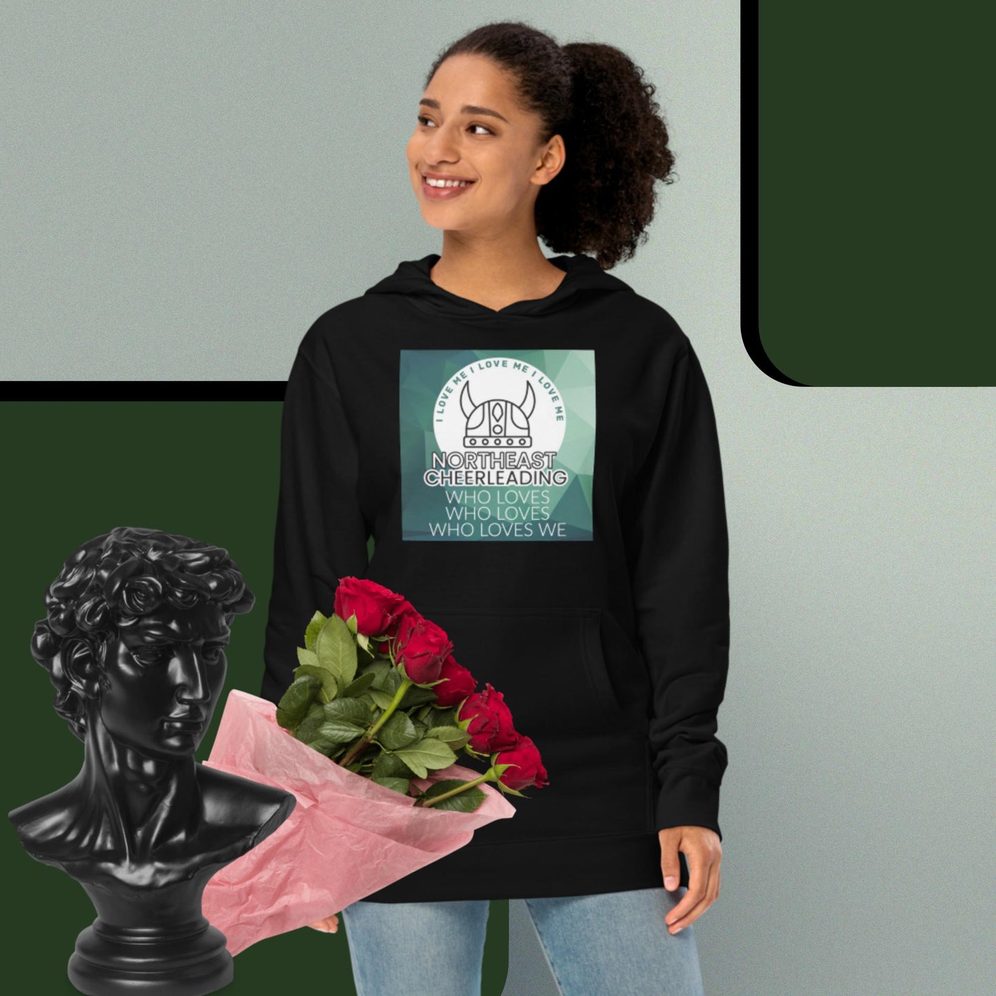 I Love Viking Cheerleading (Northeast Vikings) Hoodie