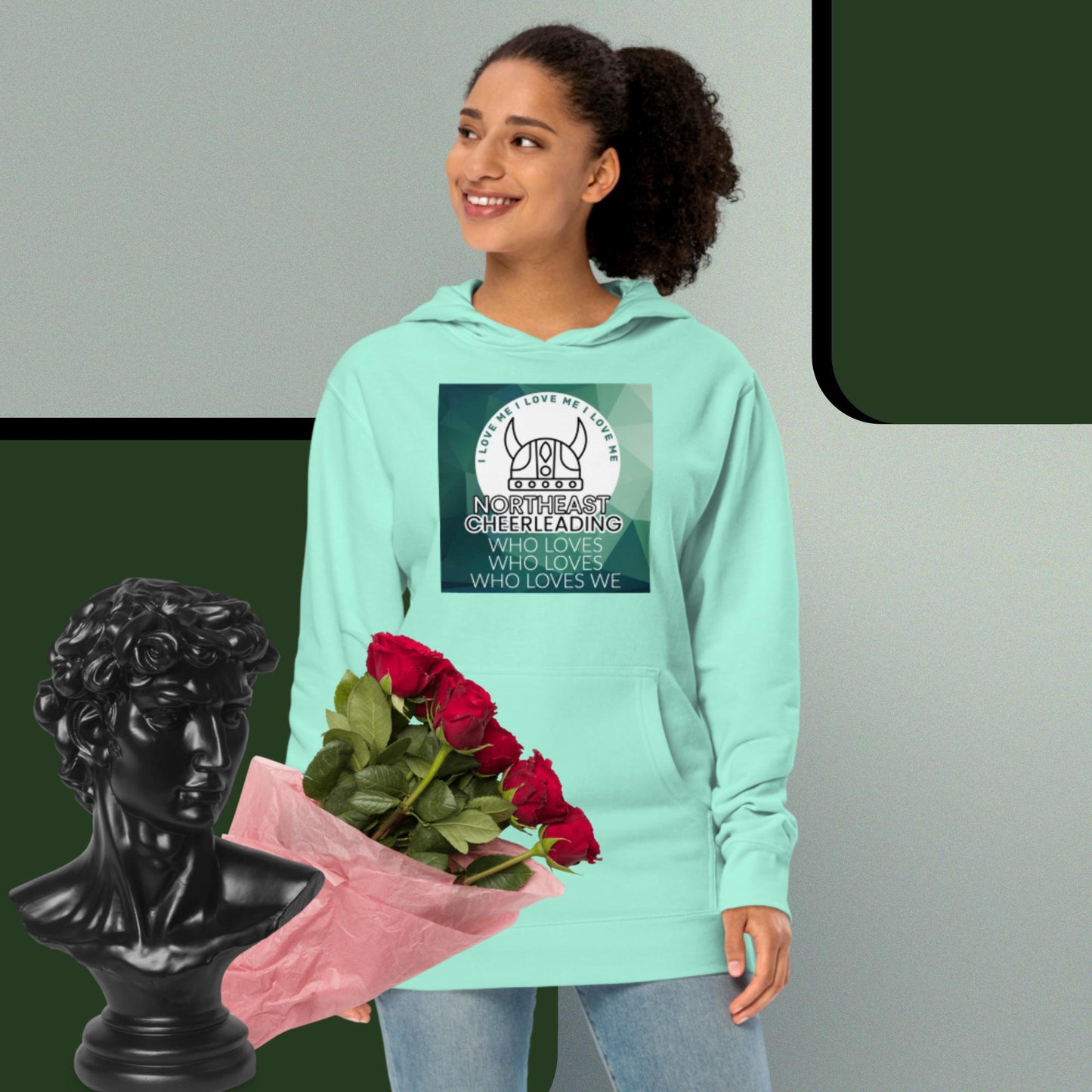I Love Viking Cheerleading (Northeast Vikings) Hoodie